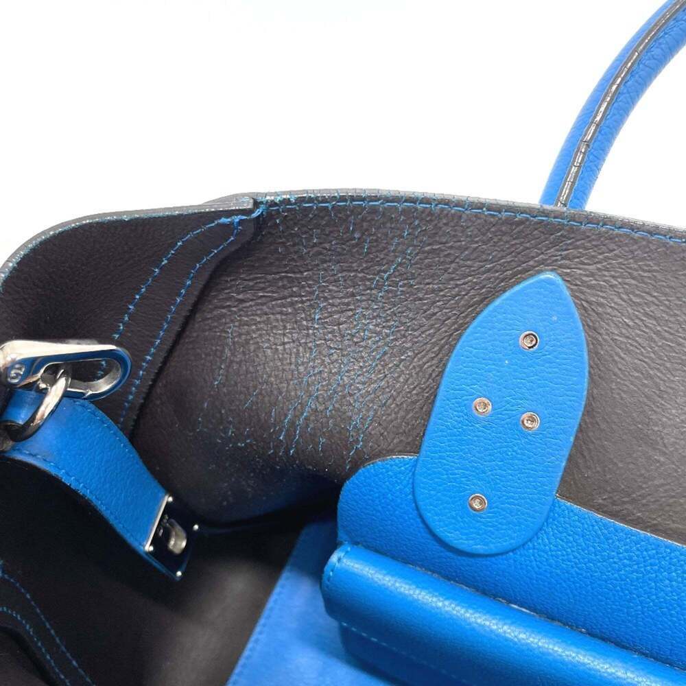 CHRISTIAN DIOR Blue Leather Shoulder Bag - Picture 10 of 16